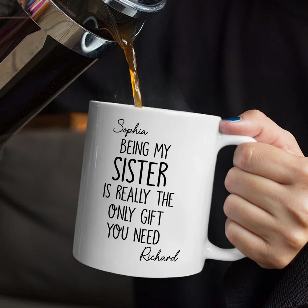 Being My Brother Sister Is Really The Only Gift You Need - Personalized Mug - Image 5