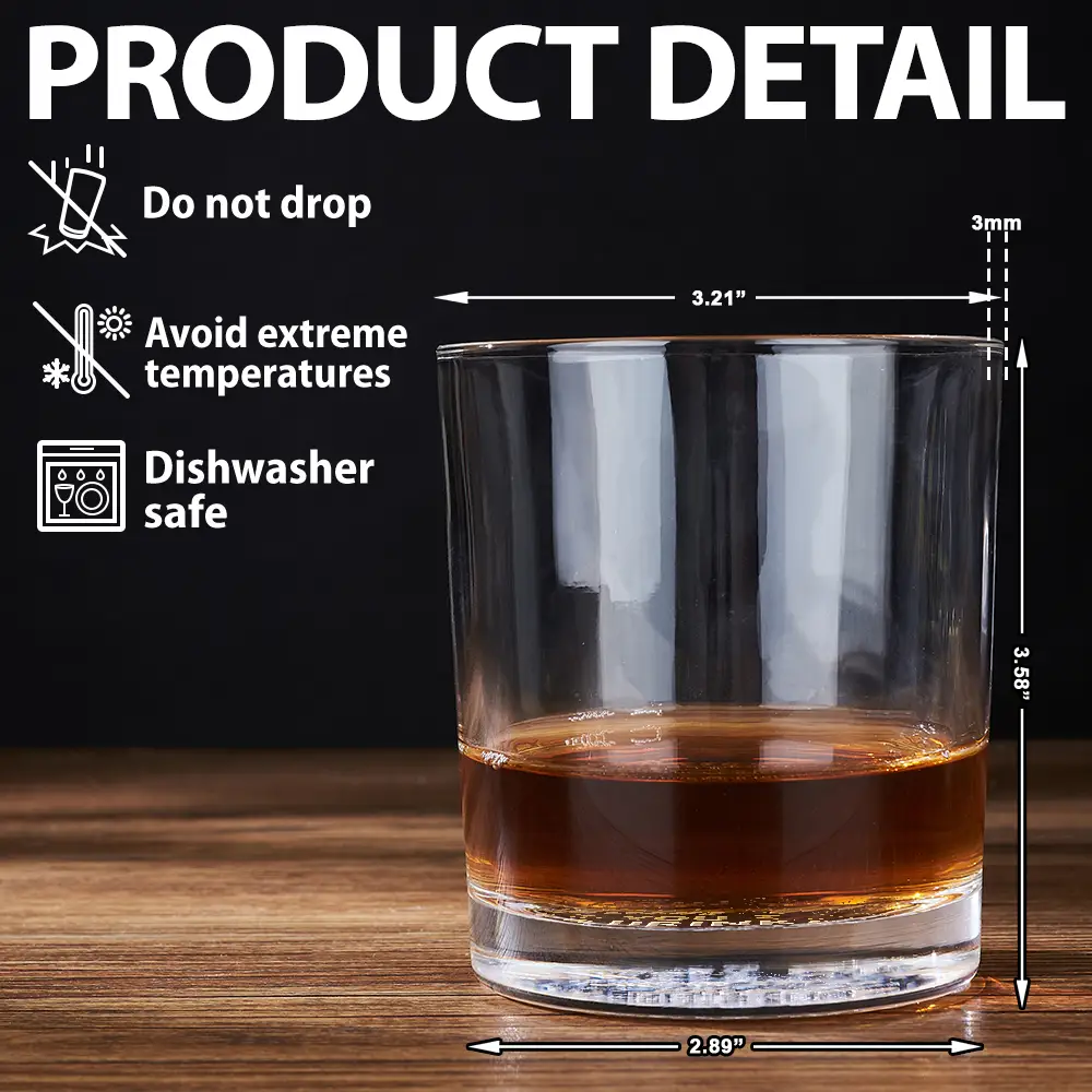 To Dad From The Reasons You Drink Fist To Fist - Personalized Engraved Whiskey Glass - Image 5