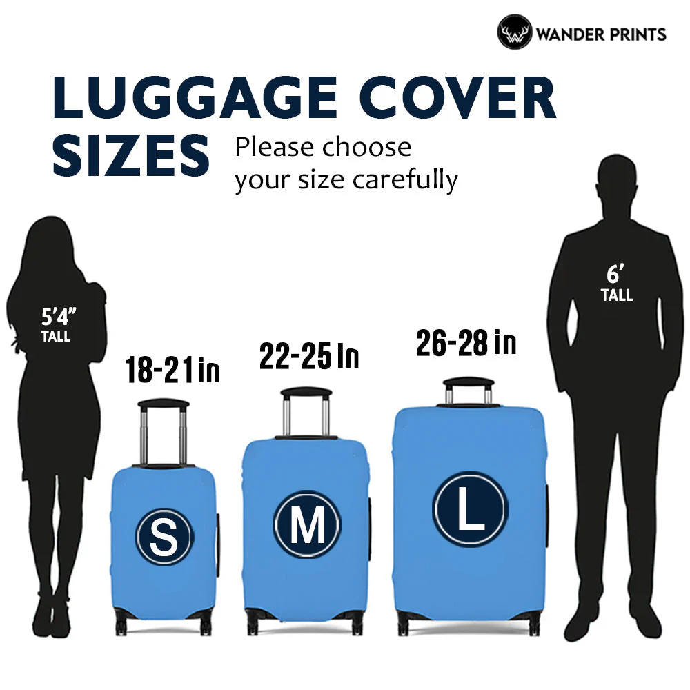 Travel Couple Family And So The Adventure Begins - Gift For Traveling Lovers - Personalized Custom Luggage Cover - Image 6